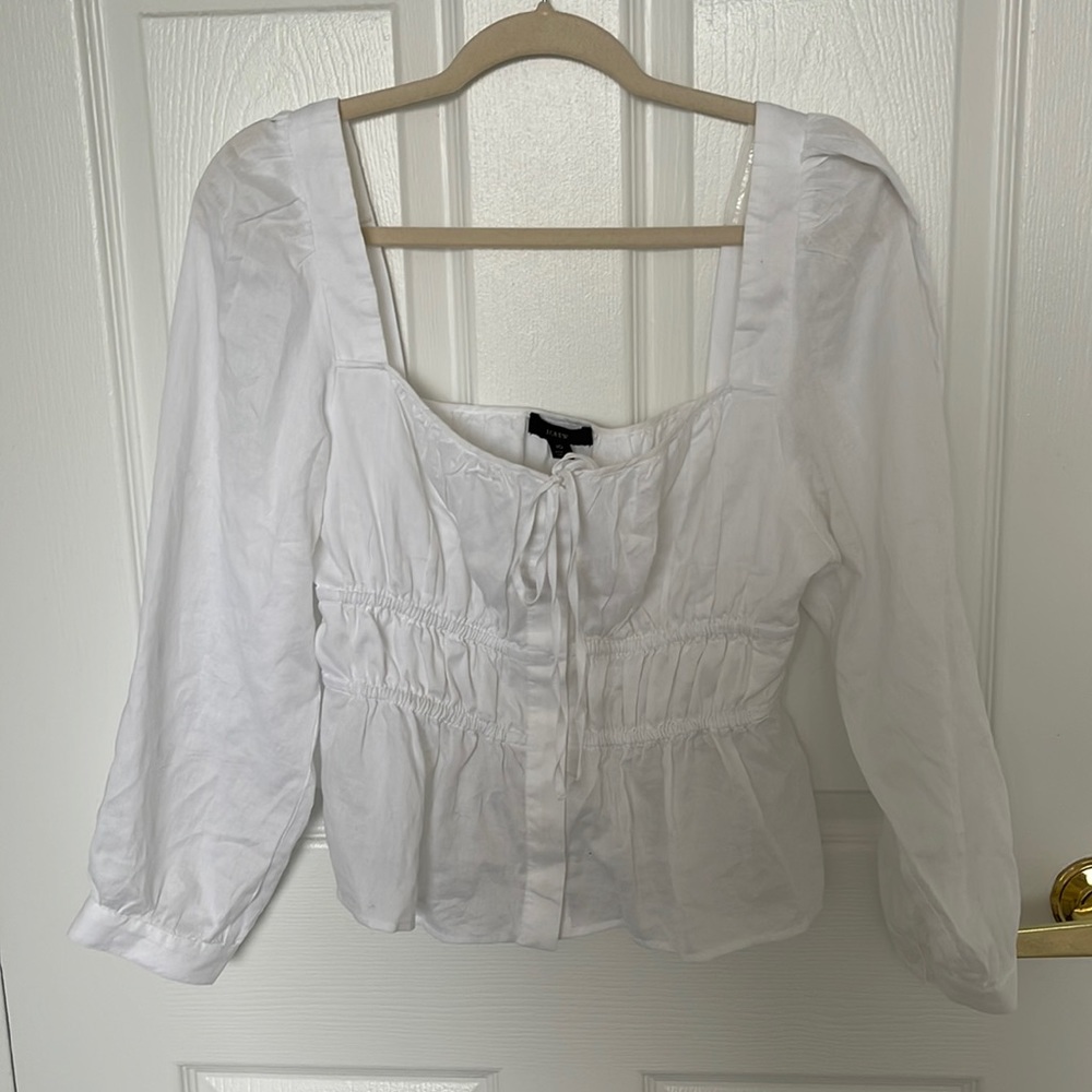 J.Crew white blouse